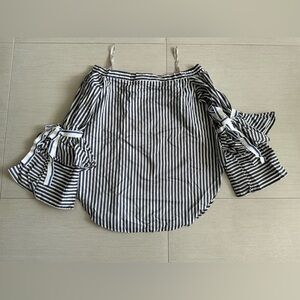 Silvia Tcherassi Blue and White Striped Skirt